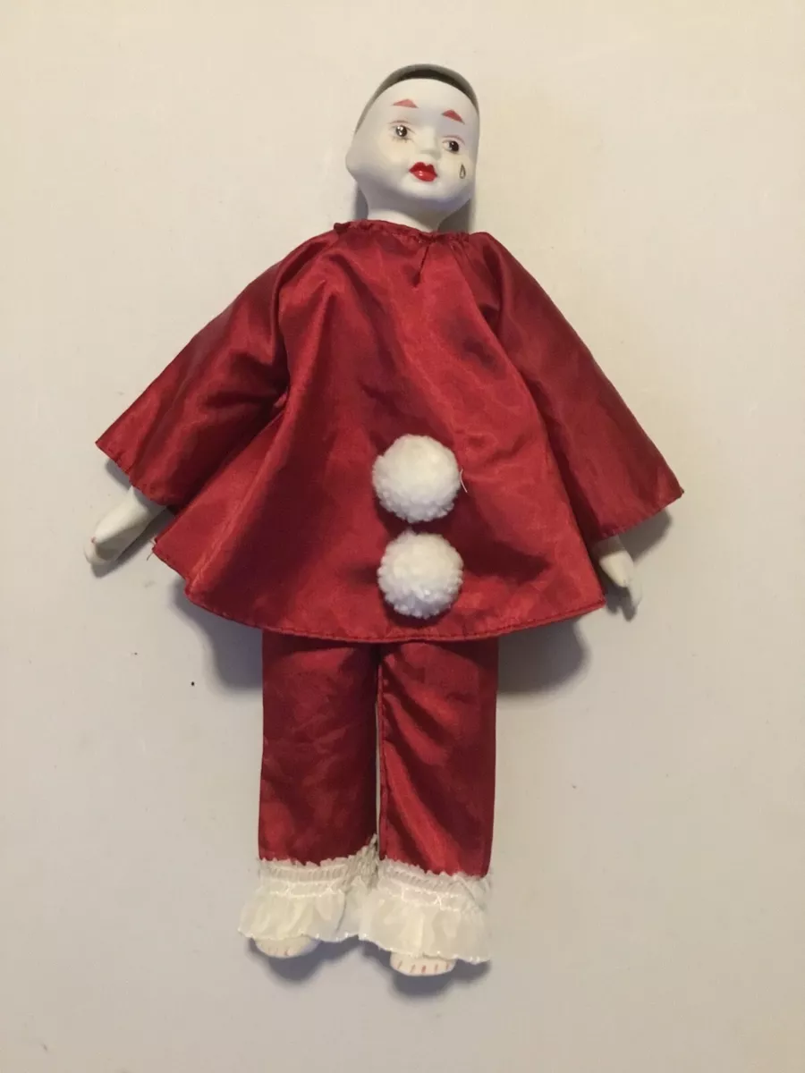 Sad clown porcelain best sale doll