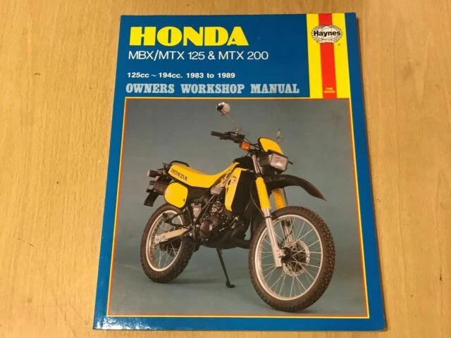 Honda 200 Paper Motorcycle Service & Repair Manuals