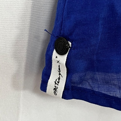 One X One Teaspoon Sleeveless Cinch Waist Tunic 100% Cotton Blue Size Medium - Picture 7 of 9
