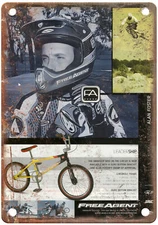Old School BMX 0000 FREEAGENT Vintage Magazine Ad Reproduction Metal Sign B993