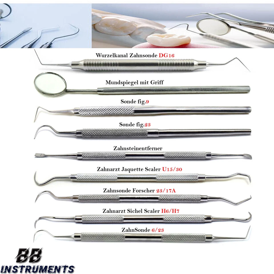 SLITE TECH “Zahnarzt Diagnostisch Messsonde Zahntiefen Zahnsonden Farbcodiert Parodontal”