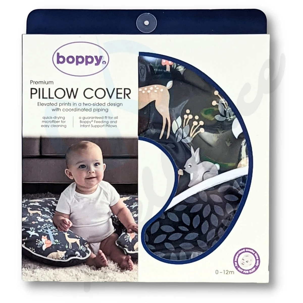 Boppy Original Feeding and Infant Support Pillow, Green Forest Animals