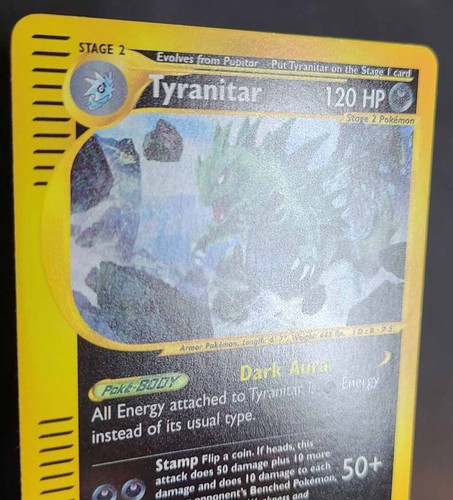 Pokémon TYRANITAR 29/165 Reverse Holo Rare Expedition - Near Mint 🍒 - Picture 6 of 12