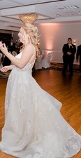 wedding dress size 12 used white