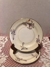 Homer Laughlin Eggshell Nautilus-Lily Pattern-6” Bread Plates-Set Of 3