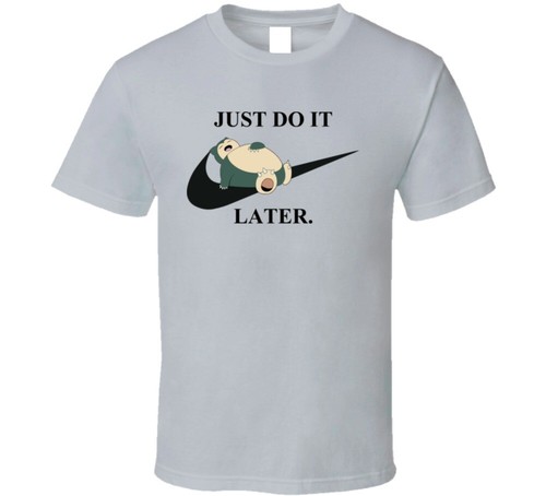 Pokemon Snorlax Just Do It Later Geek 