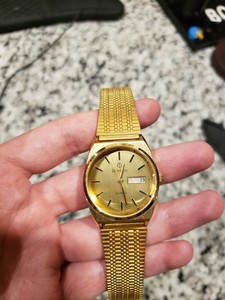 armitron gold watch vintage