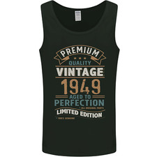 Premium Vintage 76th Birthday 1949 Mens Vest Tank Top