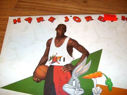 Vintage Hare Jordan Michael Looney Tunes Nike sealed 1993 Calendar NBA - Picture 4 of 12