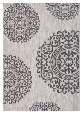 New Grey 5' 3" x 7' 6" Area Rug Home Decor Living Room Indoor Outdoor Patio Rugs