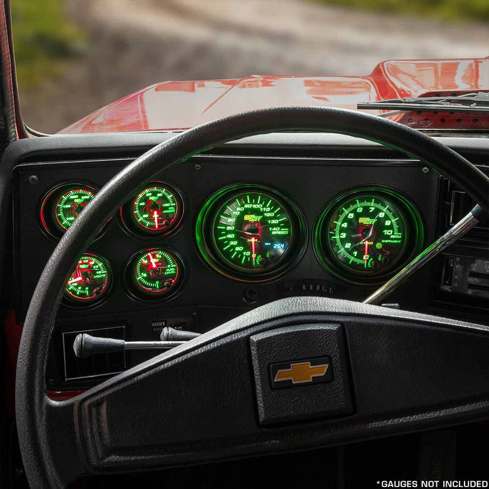 GlowShift 6 号集群仪表板面板适用于 73-91 雪佛兰 GMC C30 K30 C35 K35 CK — 第 3/4 张图片
