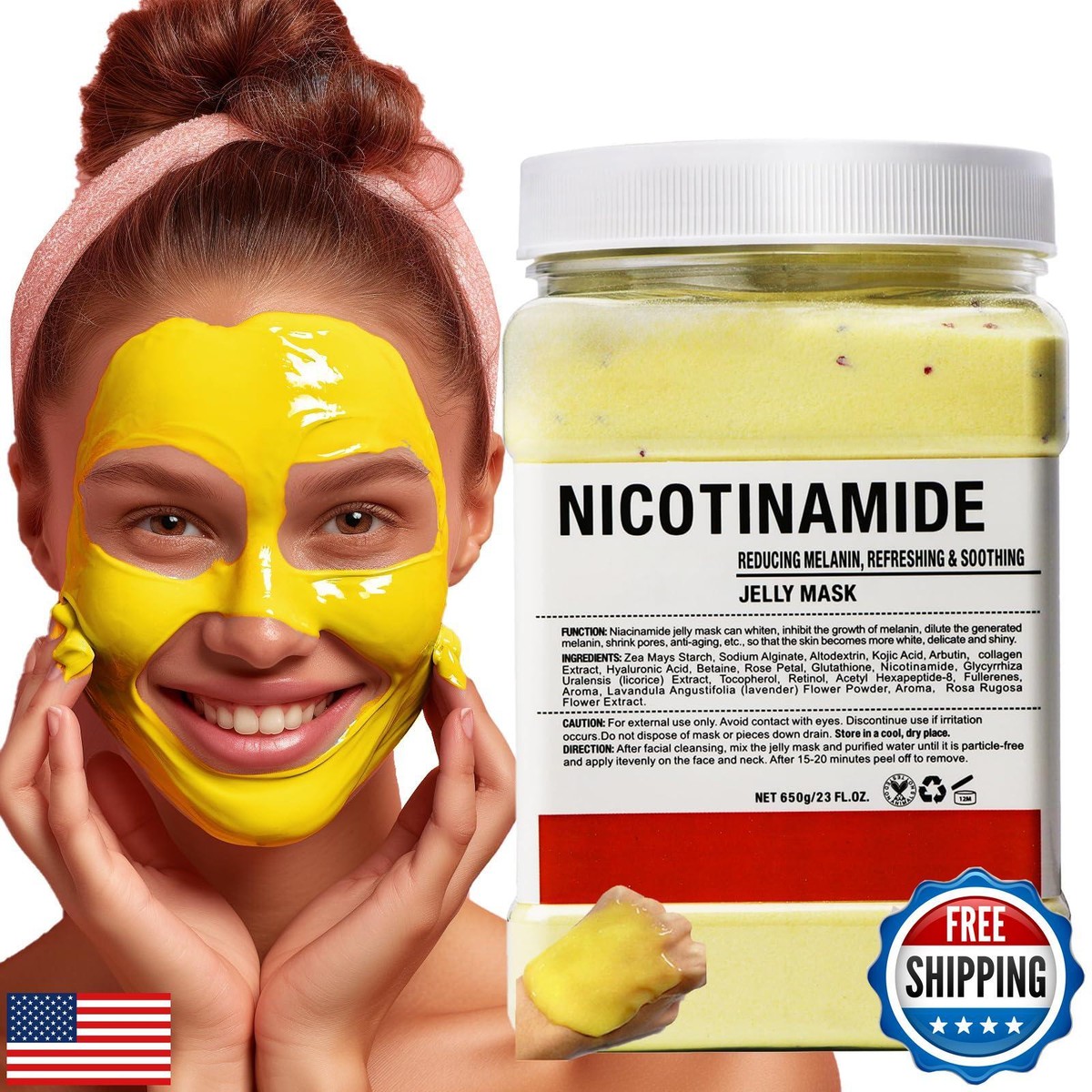 フェイスジェル・ゲル MRN DR MEINAIER Vajacial Hydro Jelly Mask Powder for Face, Jelly Mask