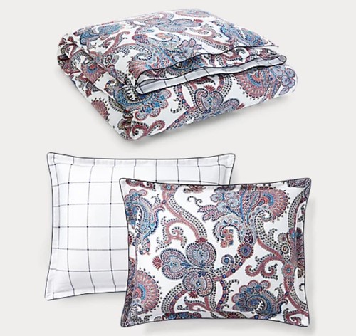 Ralph Lauren CARTER Paisley Full/Queen Duvet Cover & Shams Set New $300