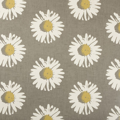 Grey Small Daisy PVC Vinyl Wipeclean Tablecloth Many Sizes Samples Available