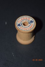 VINTAGE "COATS AND CLARK'S - Wooden Spool,"  1.00" Dia. circa 1960s, Pre-Owned