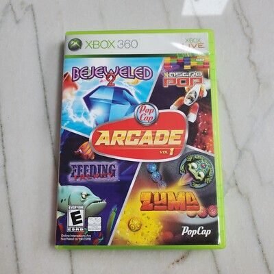 Xbox Popcap PopCap Arcade Vol. 1 (Microsoft Xbox 360, 2007) No manual 899274001123 ...