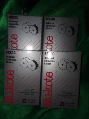 Nukote BR80C Universal Calculator Ribbon NOS