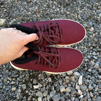 Allbirds Wool Runner-up Mizzle Fluff Sneaker Boots Red White  display picture 2