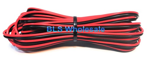 15 Fuß Rot Schwarz 24 Stärke LAUTSPRECHERKABEL Kabel Heim Auto Audio Verkabelung 12 V DC Strom - Bild 3 von 3