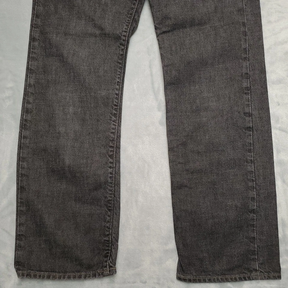 Pantalones de mezclilla negros ajustados rectos 100 % algodón Y2K años 90 de colección Arizona Jeans para hombre 30x30 Foto 2 de 4