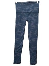 Spanx Look At Me Now Camo Print Leggings Sz Medium Seamless Pull-On FL3515
