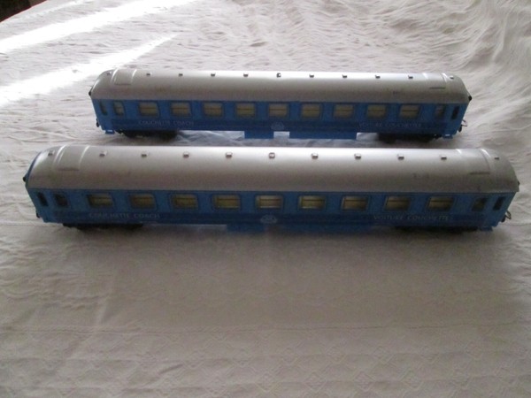 2 VAGONES DE TREN VOITURE COUCHETTES ESCALA HO