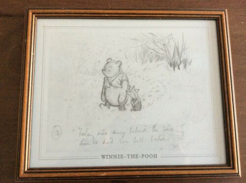 Winnie The Pooh Framed Drawing Early Reproduction print (1) - Picture 1 of 6