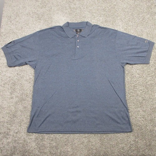 Nike Polo Shirt Mens Extra Large Gray Solid Classic Casual Embroidered Golf Logo
