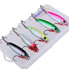 5pcs Fishing Lure Set Offshore Angling Trolling Boat Fishing Artificial N7A0