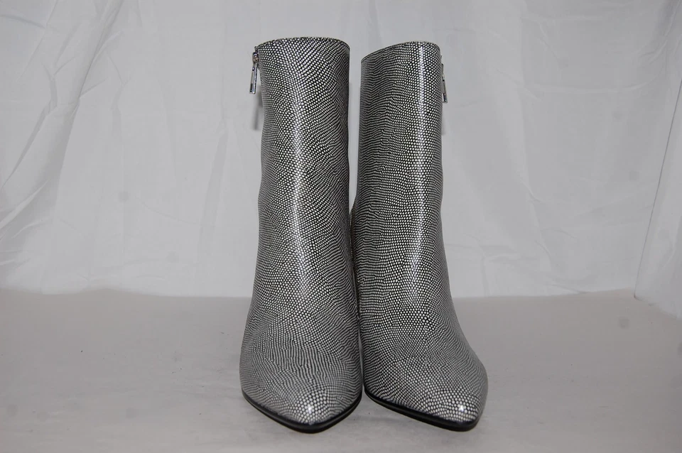 $750❤️ 38/8 UNITED NUDE Gris Cuero Estampado Real Tacones Altos Botines Botín Foto 2 de 4