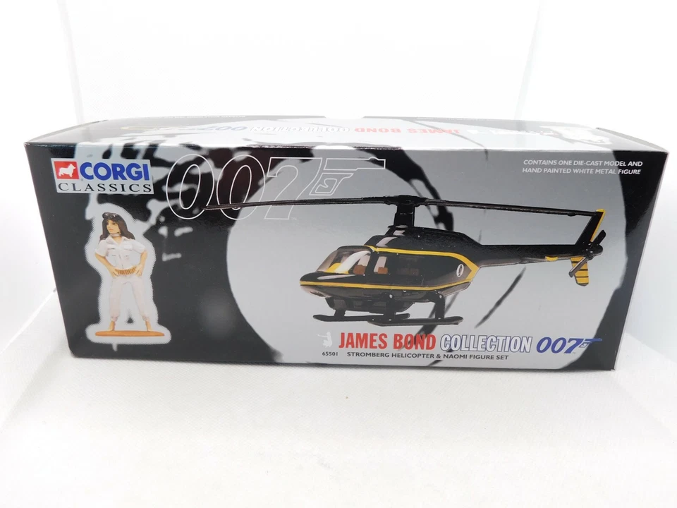 CORGI CLASSICS * JAMES BOND STROMBERG HELICOPTER & NAOMI FIGURE * OVP - Bild 3 von 4