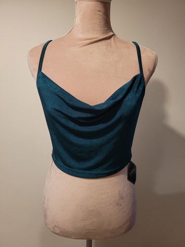 Dark Green Cropped Top - Size 6 - Zaful