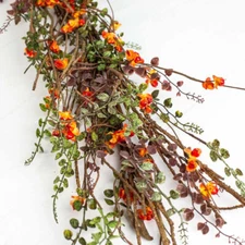 62" Factory Direct Craft Artificial Woodland Bittersweet and Twig Garland