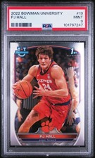 2022 BOWMAN CHROME UNIVERSITY #19 PJ HALL PSA 9