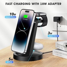 3 in 1 Charging Station for iPhone, Wireless Charger for iPhone 17 16e 16 15 14