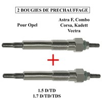 2 VorglüHkerzen FüR Newparts Opel Astra F Corsa Vectra 1.5 1.7 D TD DKC00683