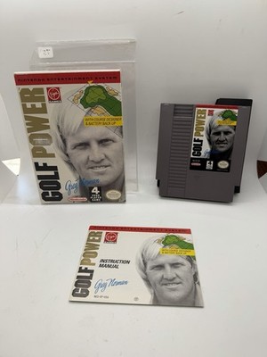 Greg Norman's Golf Power Nintendo NES Complete CIB Nice!