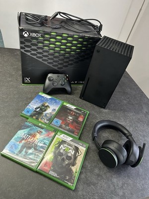 Microsoft Xbox Wireless Headset Over-Ear Bluetooth Boom-Mikrofon Schwarz/Grün