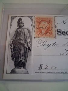 SLING's 🪙 Vintage 1865 THE Second NATIONAL BANK - SCRANTON Pennsylvania CHECK