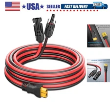 Solar Panel to XT60 Charging Cable12AWG 3ft, Solar to XT60 Extension Wire for...