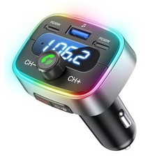 Bluetooth 5.4 Car Adapter 60W Charging USB Bluetooth Adapter for Car,Wireless 