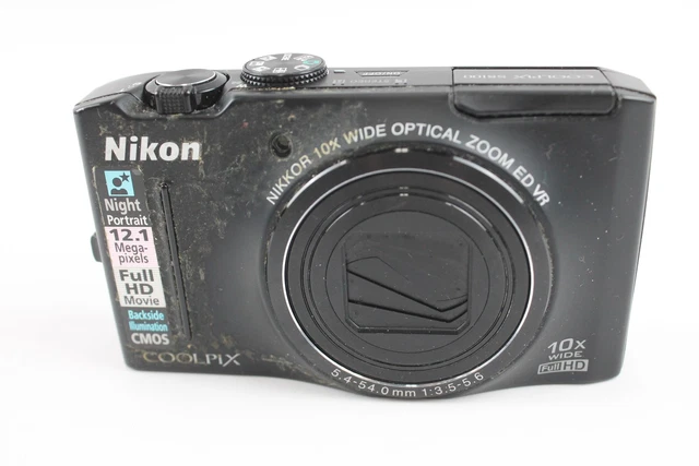 11 Nikon Coolpix S8100 Digital Compact Camera Working w/ Nikkor 10x Zoom Lens