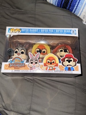 Funko Pop! Vinyl Splash Mountain Br'er Rabbit/Fox/Bear 3-Pack Disneyland