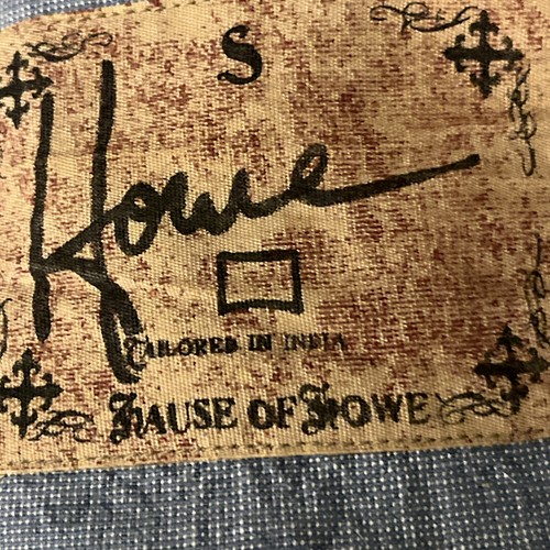 Haus Of Howe Western Wm Shirt-Small UniqueDesign HvyChambray 75% Cotton EUC - Picture 14 of 17