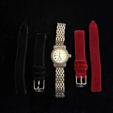 Beautiful Diamond Petite Michelle Watch With Extra Watchbands