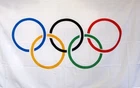 OLYMPICS LOGO ONLY 3'X5' FLAG