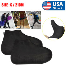 Anti-slip Silicone Rain Shoe Covers Reusable Waterproof Shoes Cover Protector S