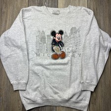 Vintage Genus Disney Mickey Mouse Pullover Sweatshirt Size Medium Made In USA