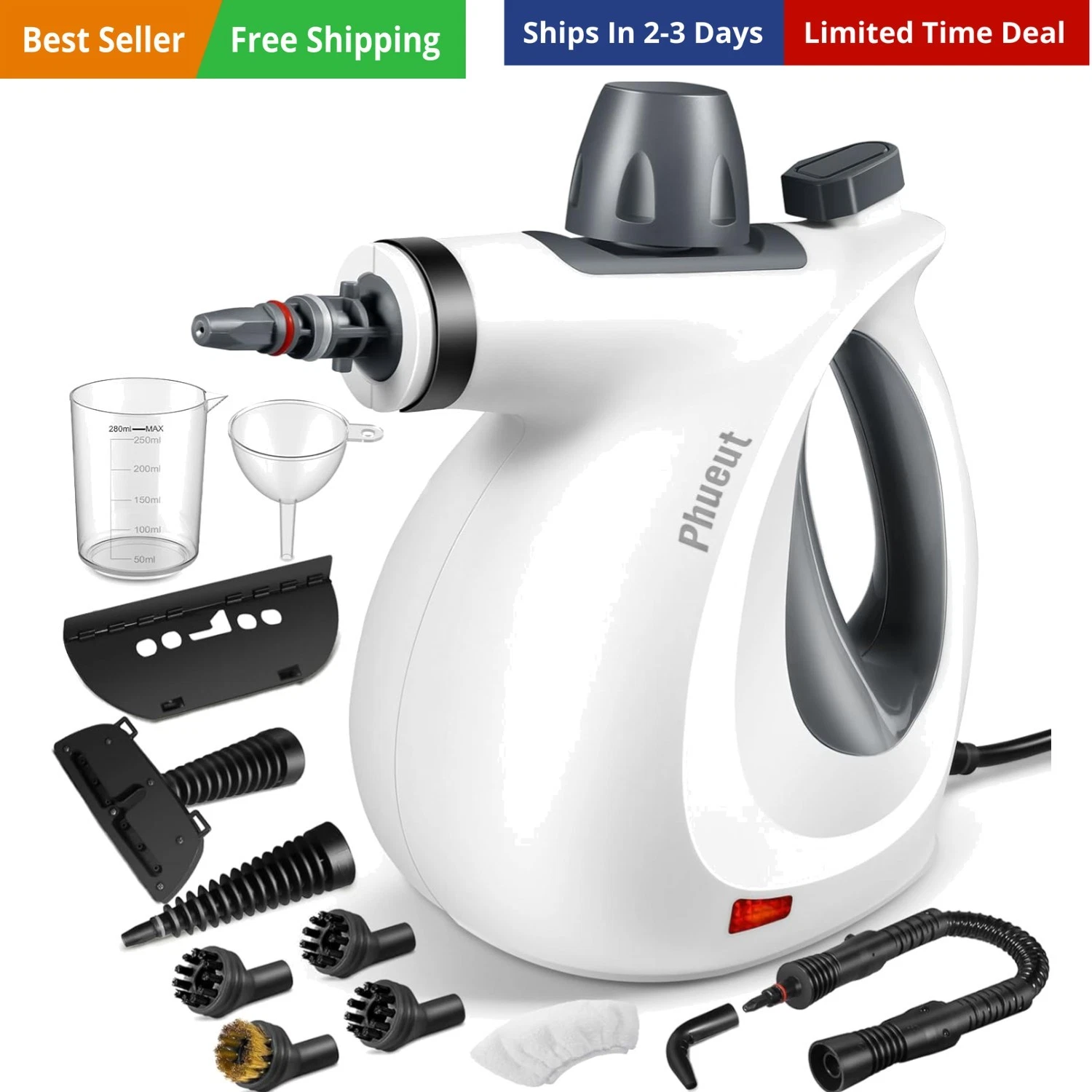 Pressurized Handheld Multi-Surface Natural with 12 pcs Accessories, Multi-Pur...