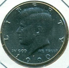 1990-P CLAD KENNEDY HALF DOLLAR, CHOICE BU, GREAT PRICE!